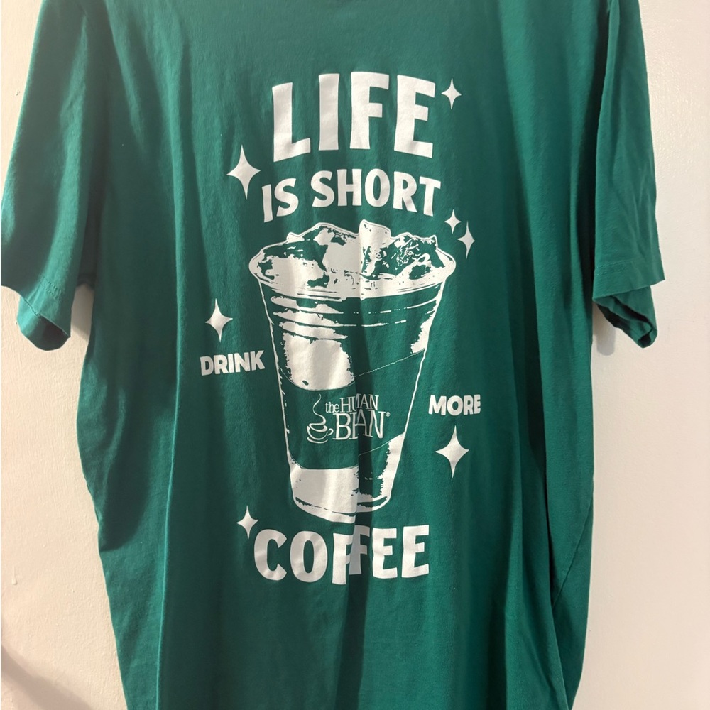 Bella Canvas Teal Coffee Graphic Tee